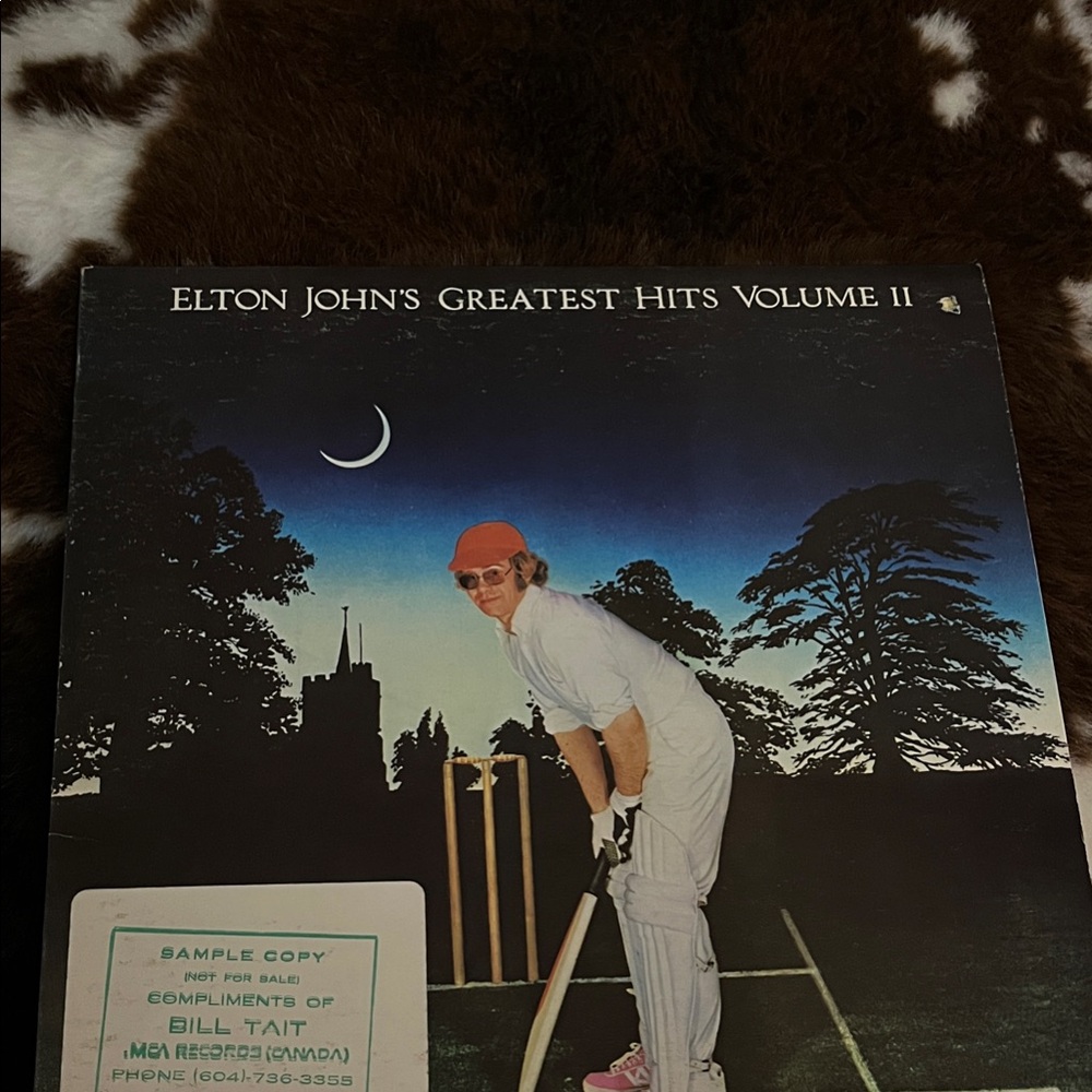 Elton John's Greatest Hits Volume II Vinyl Record